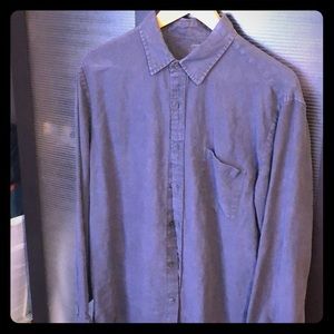 Navy Irish linen by Baird McIntyre